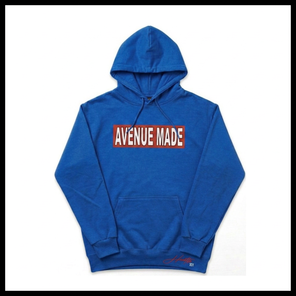 Avenue Made Box Logo Hoodie — Royal Blue